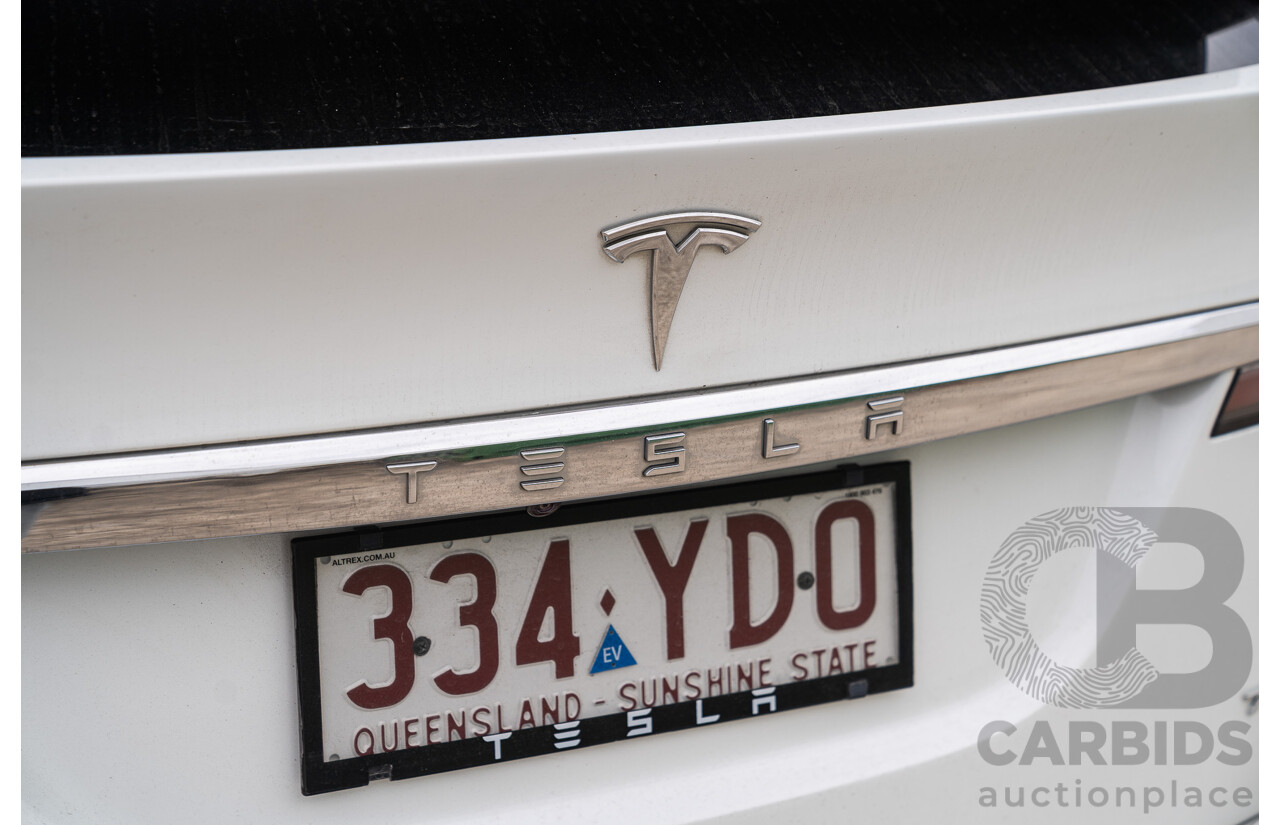 05/2018 Tesla Model X 75D (AWD) 75XB MY18 4d Wagon Pearl White Dedicated Electric EV - 245kw