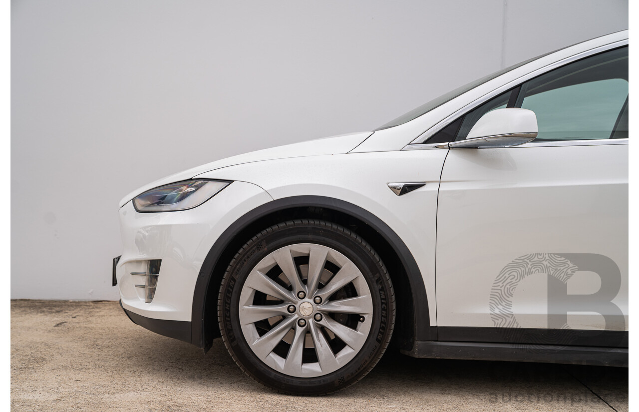 05/2018 Tesla Model X 75D (AWD) 75XB MY18 4d Wagon Pearl White Dedicated Electric EV - 245kw