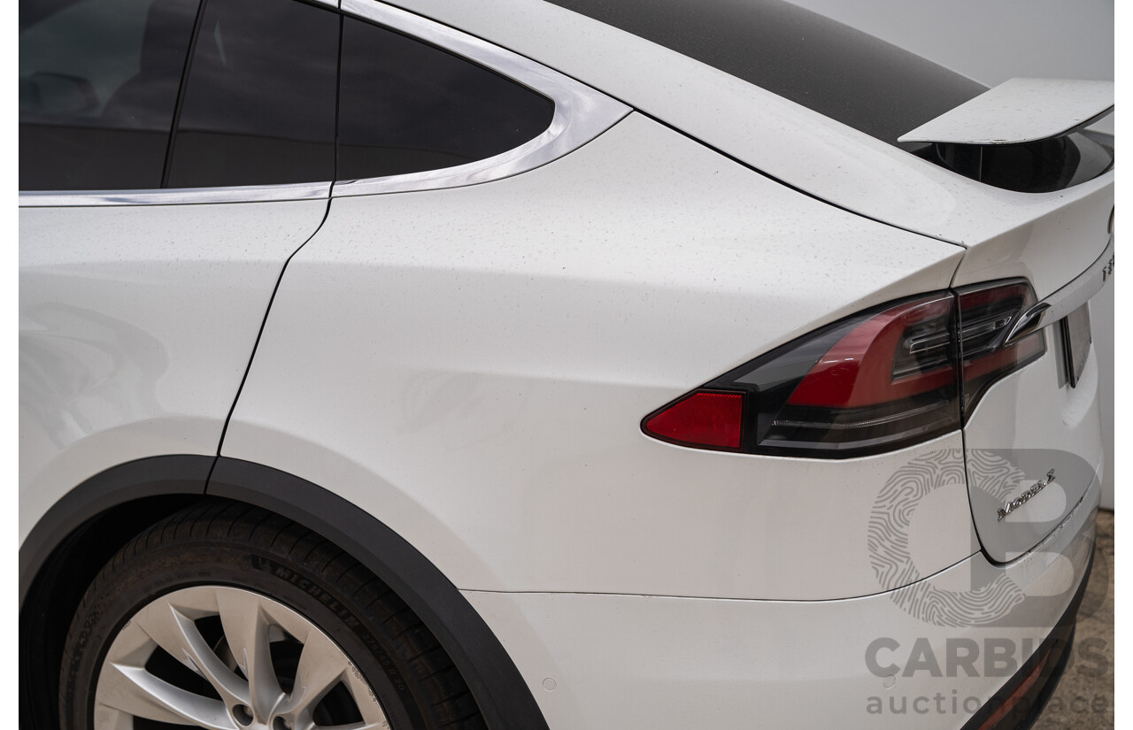 05/2018 Tesla Model X 75D (AWD) 75XB MY18 4d Wagon Pearl White Dedicated Electric EV - 245kw