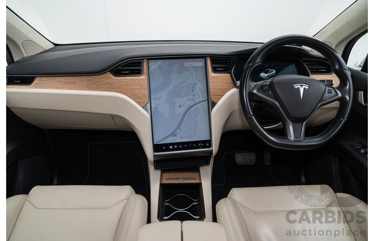 05/2018 Tesla Model X 75D (AWD) 75XB MY18 4d Wagon Pearl White Dedicated Electric EV - 245kw