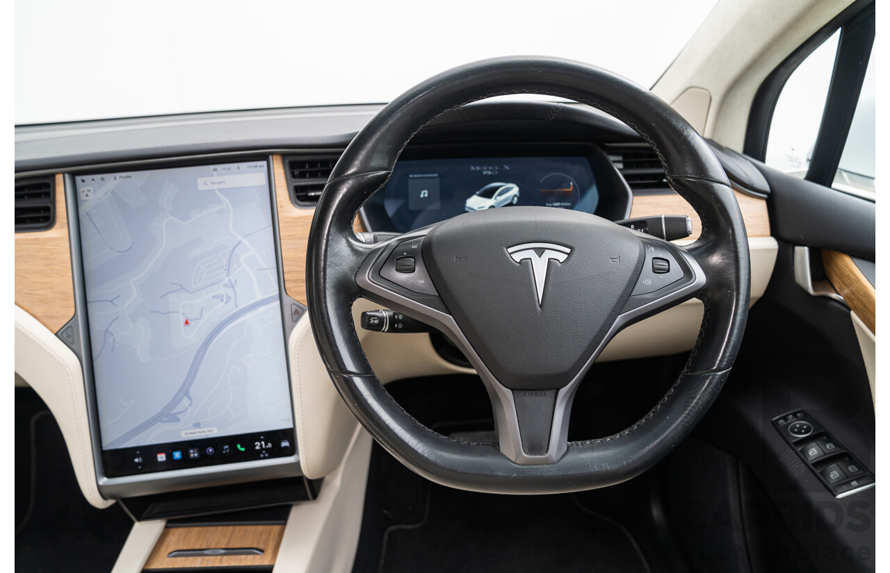 05/2018 Tesla Model X 75D (AWD) 75XB MY18 4d Wagon Pearl White Dedicated Electric EV - 245kw