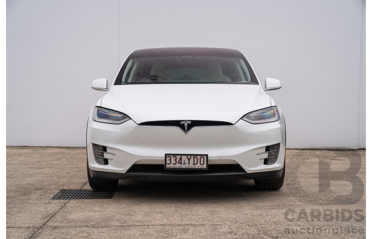 05/2018 Tesla Model X 75D (AWD) 75XB MY18 4d Wagon Pearl White Dedicated Electric EV - 245kw
