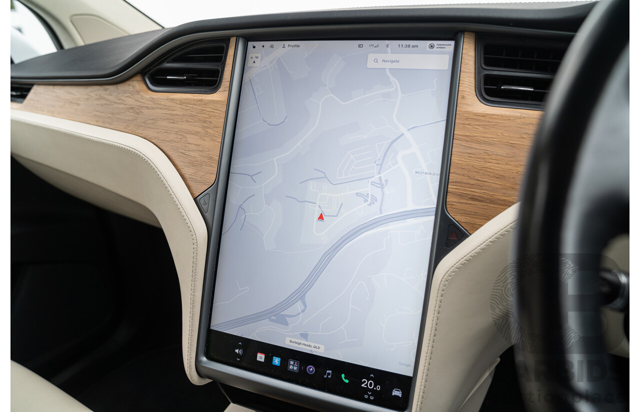 05/2018 Tesla Model X 75D (AWD) 75XB MY18 4d Wagon Pearl White Dedicated Electric EV - 245kw