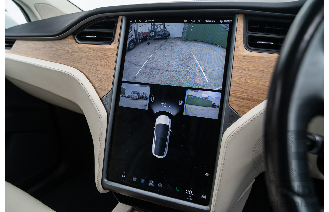 05/2018 Tesla Model X 75D (AWD) 75XB MY18 4d Wagon Pearl White Dedicated Electric EV - 245kw