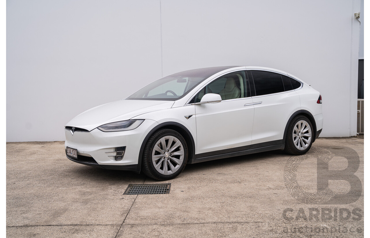 05/2018 Tesla Model X 75D (AWD) 75XB MY18 4d Wagon Pearl White Dedicated Electric EV - 245kw