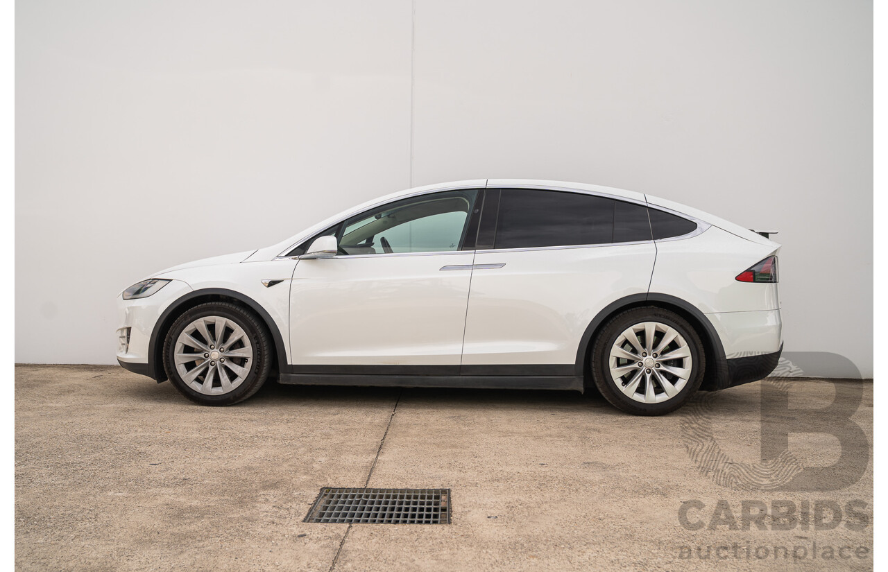 05/2018 Tesla Model X 75D (AWD) 75XB MY18 4d Wagon Pearl White Dedicated Electric EV - 245kw