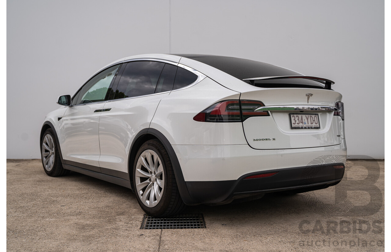 05/2018 Tesla Model X 75D (AWD) 75XB MY18 4d Wagon Pearl White Dedicated Electric EV - 245kw