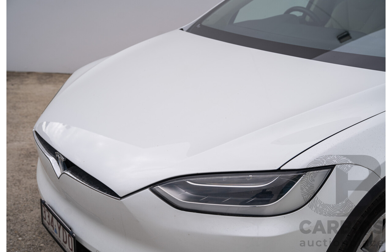 05/2018 Tesla Model X 75D (AWD) 75XB MY18 4d Wagon Pearl White Dedicated Electric EV - 245kw