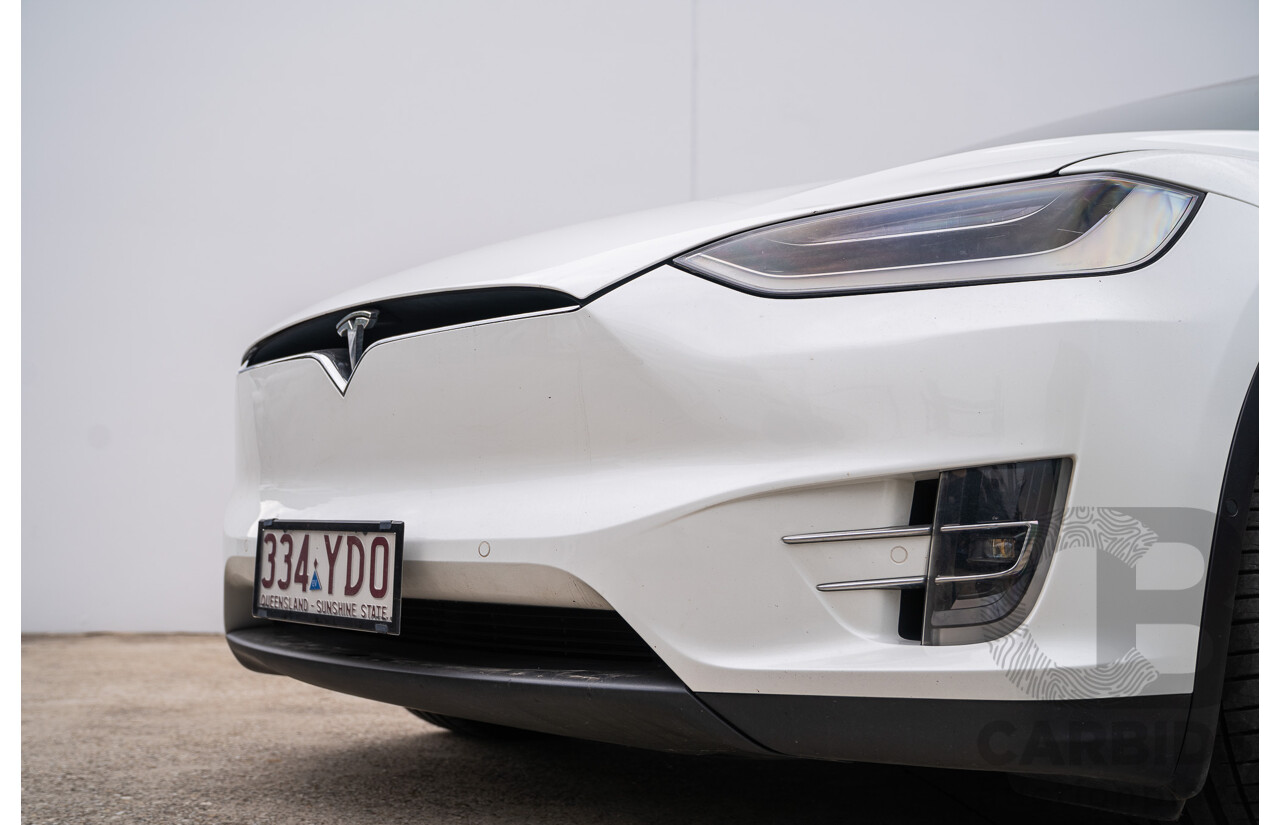 05/2018 Tesla Model X 75D (AWD) 75XB MY18 4d Wagon Pearl White Dedicated Electric EV - 245kw