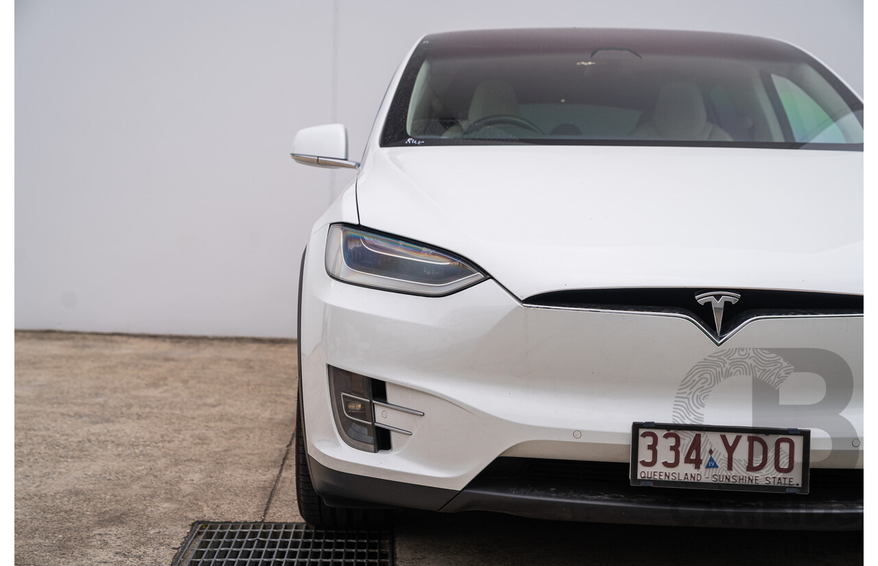 05/2018 Tesla Model X 75D (AWD) 75XB MY18 4d Wagon Pearl White Dedicated Electric EV - 245kw