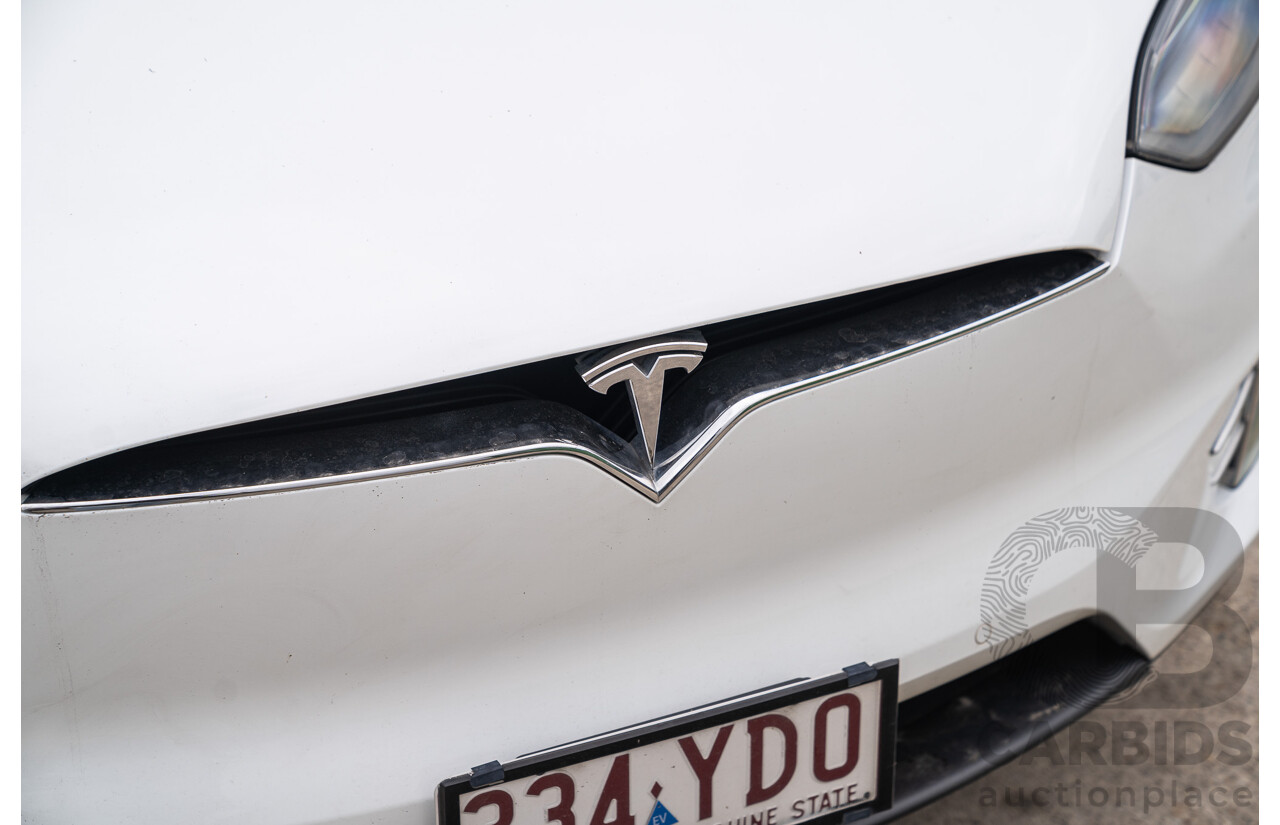 05/2018 Tesla Model X 75D (AWD) 75XB MY18 4d Wagon Pearl White Dedicated Electric EV - 245kw