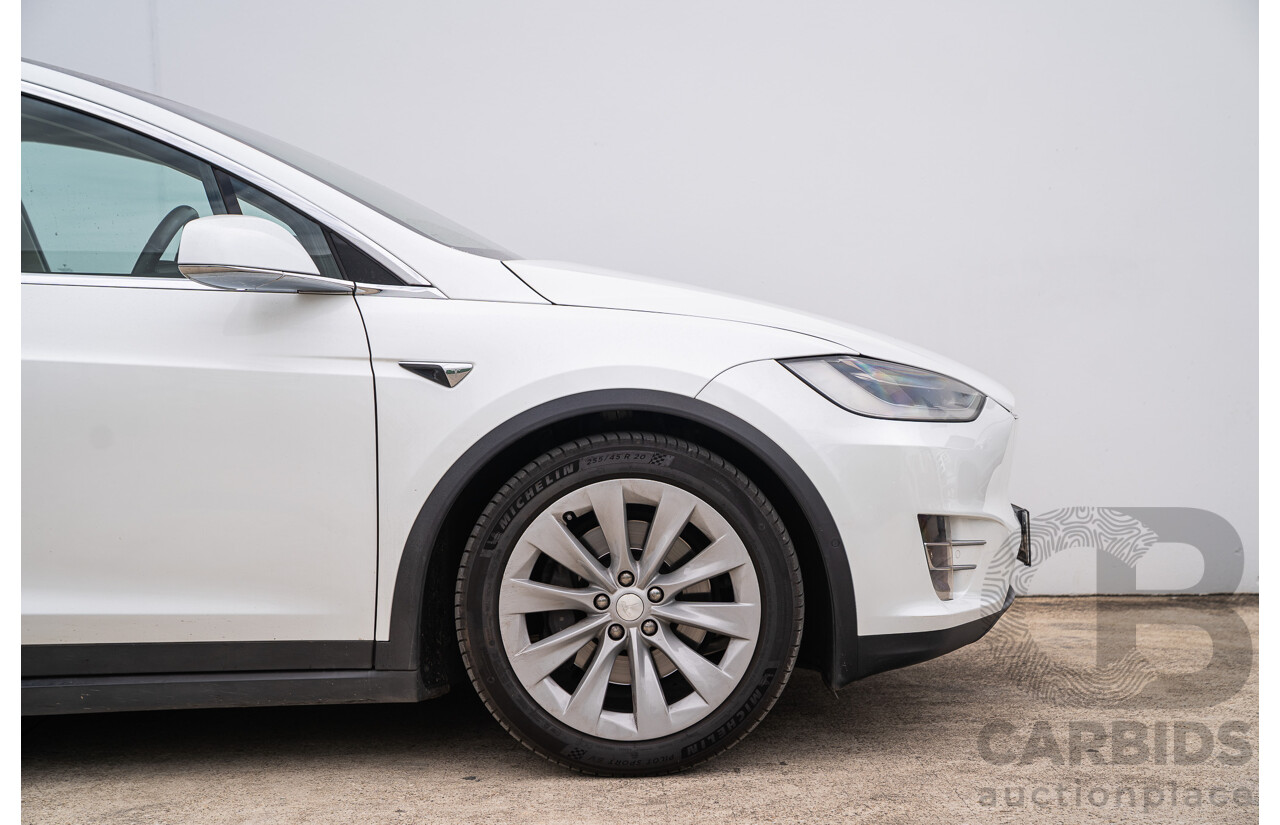 05/2018 Tesla Model X 75D (AWD) 75XB MY18 4d Wagon Pearl White Dedicated Electric EV - 245kw