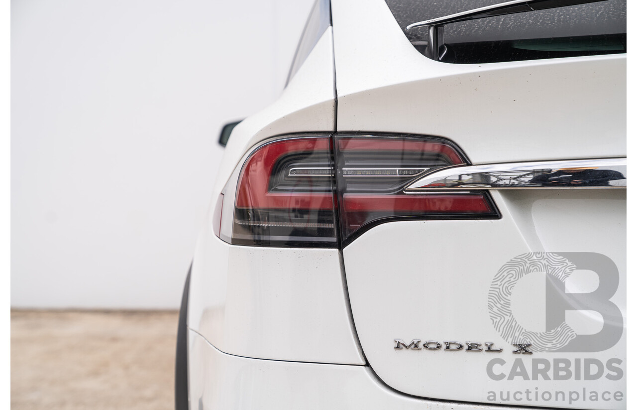 05/2018 Tesla Model X 75D (AWD) 75XB MY18 4d Wagon Pearl White Dedicated Electric EV - 245kw