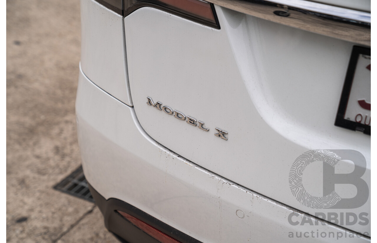 05/2018 Tesla Model X 75D (AWD) 75XB MY18 4d Wagon Pearl White Dedicated Electric EV - 245kw