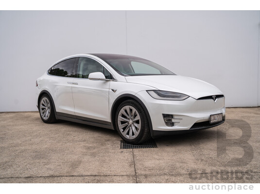05/2018 Tesla Model X 75D (AWD) 75XB MY18 4d Wagon Pearl White Dedicated Electric EV - 245kw