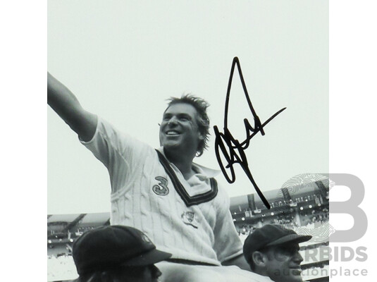 Shane Warne Cricket Legend Signed Framed Photo