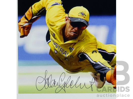 Adam Gilchrist Signed Framed Photo