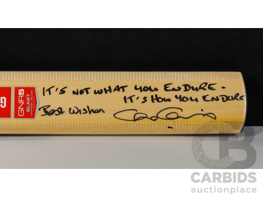 Chris Cairns Former New Zealand All-Rounder Signed Cricket Bat