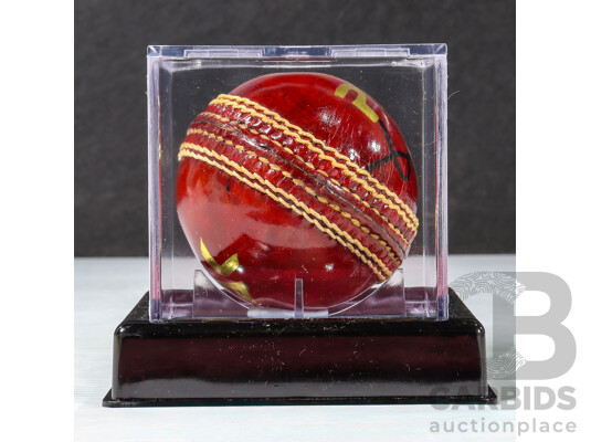Curtly Ambrose West Indies Test Cricketer Signed Cricket Ball
