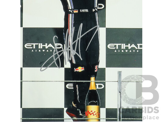 Former F1 World Champion Sebastian Vettel Signed Framed Photo