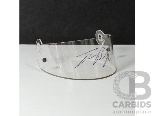 Bathurst 1000 Winner Jason Bright Signed Racing Helmet Visor