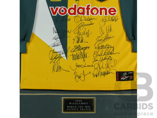 1999 Rugby World Cup Champion Wallabies Signed Jersey