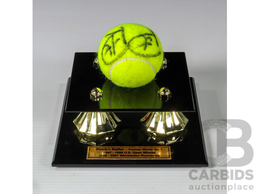 Wimbledon Finalist Pat Rafter Hand Signed Tennis Ball