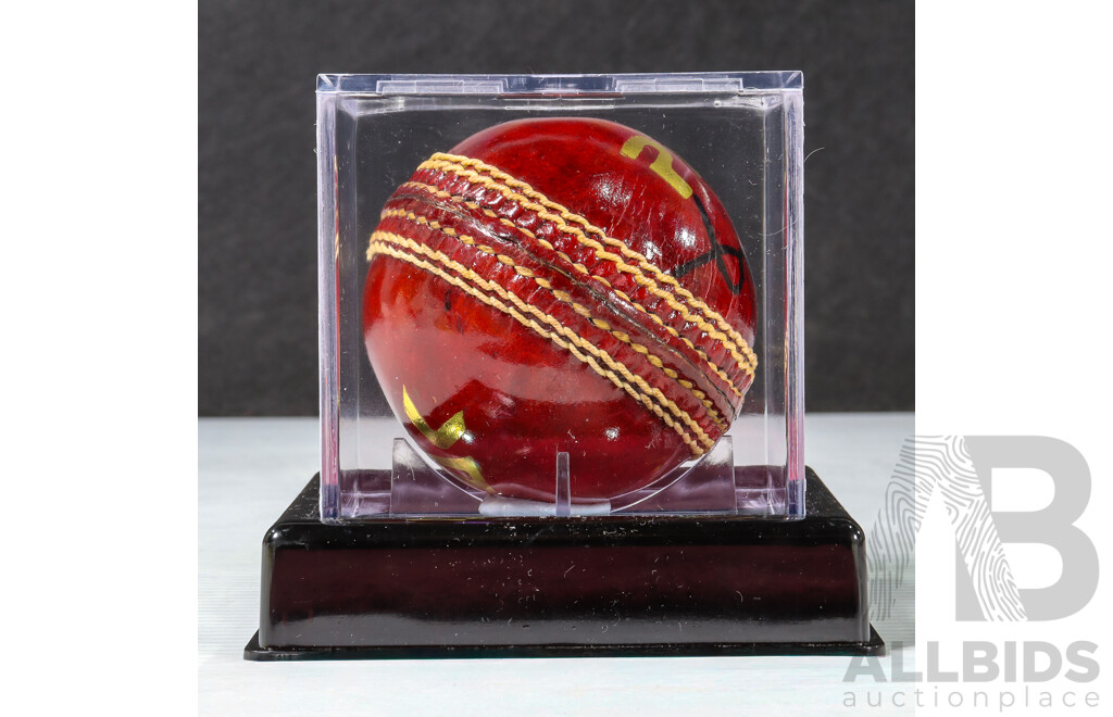 Curtly Ambrose West Indies Test Cricketer Signed Cricket Ball