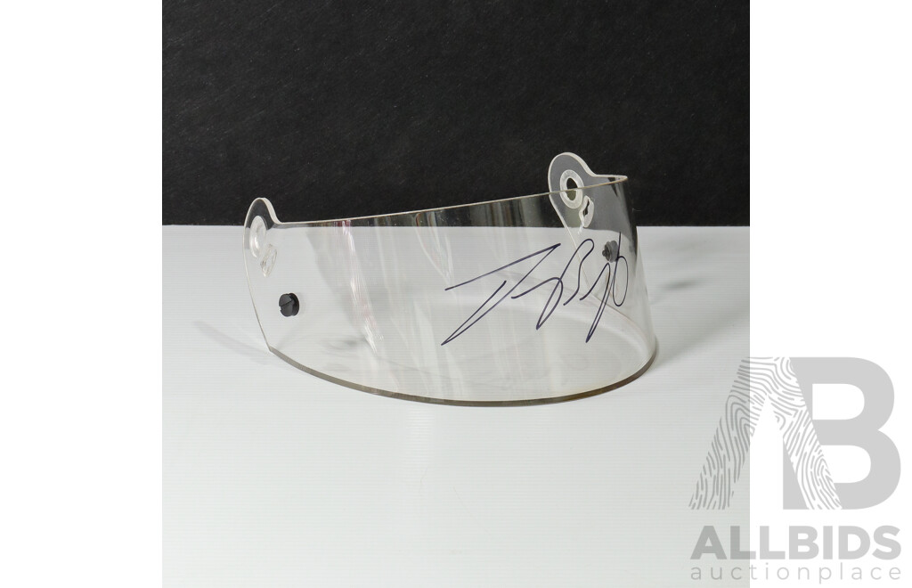 Bathurst 1000 Winner Jason Bright Signed Racing Helmet Visor