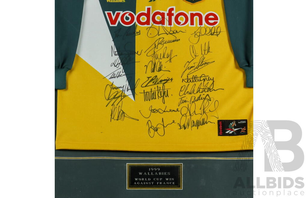 1999 Rugby World Cup Champion Wallabies Signed Jersey