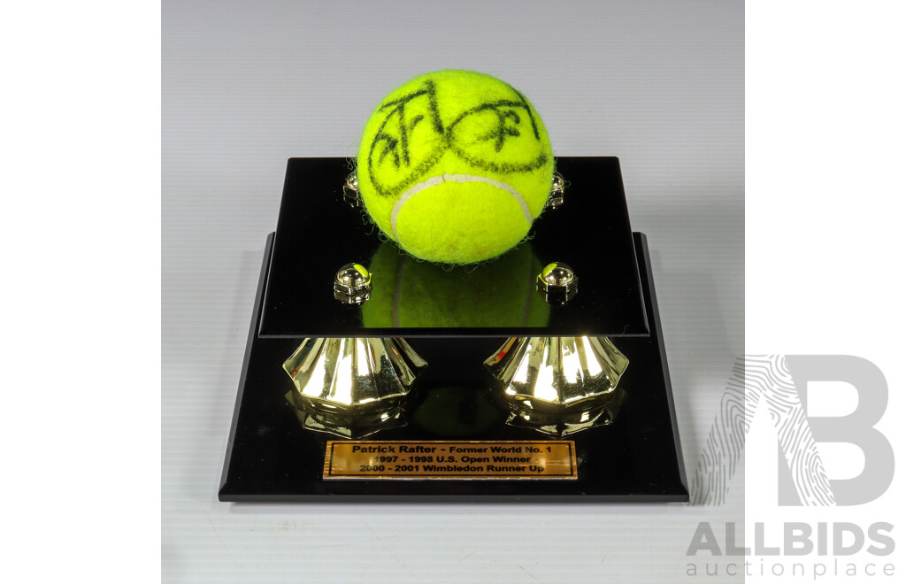 Wimbledon Finalist Pat Rafter Hand Signed Tennis Ball