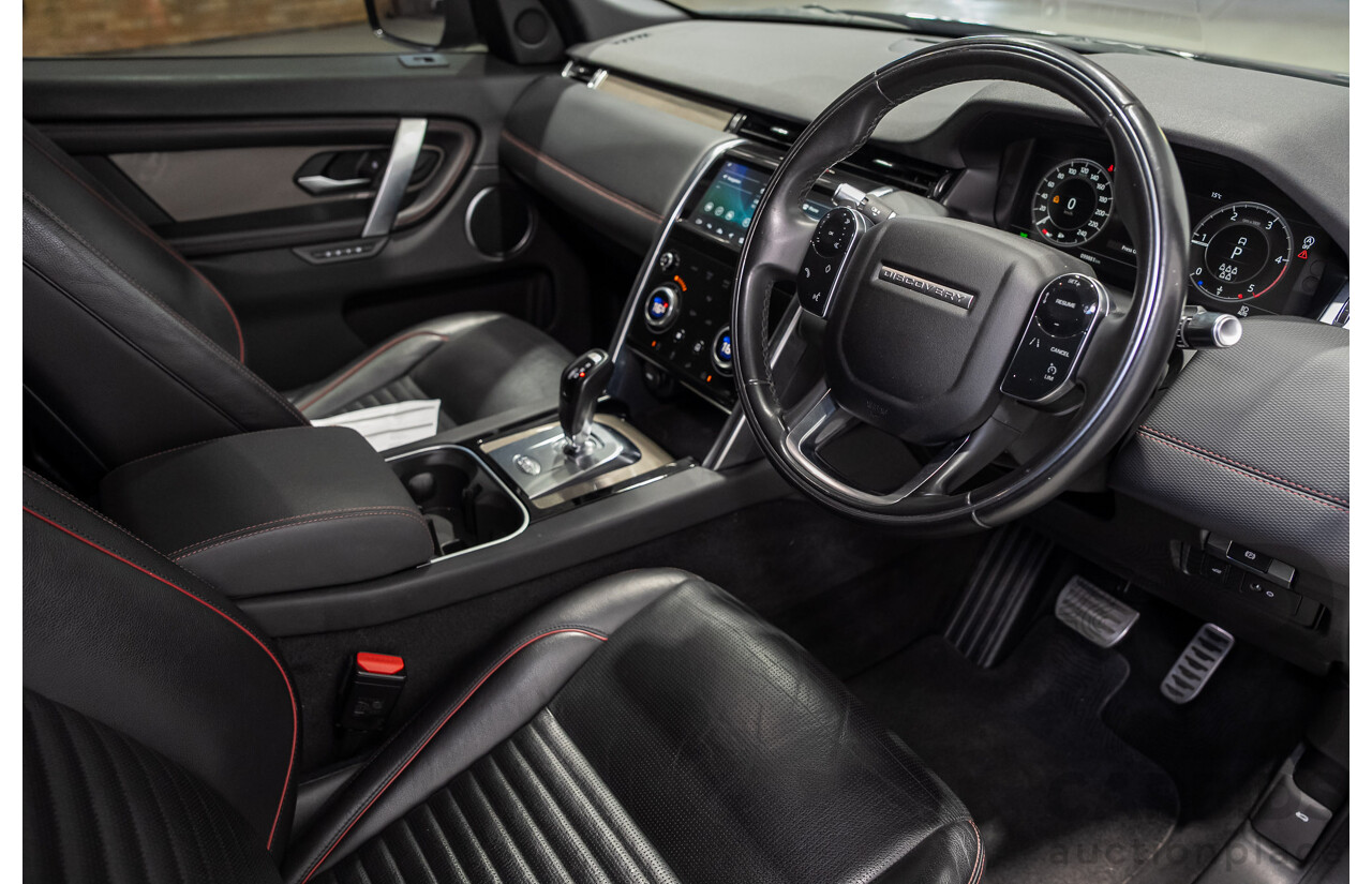 10/2019 Land Rover Discovery Sport D180 R-Dynamic SE (132kW) AWD L550 MY20 4d Wagon Black Turbo Diesel 2.0L - 7 Seater