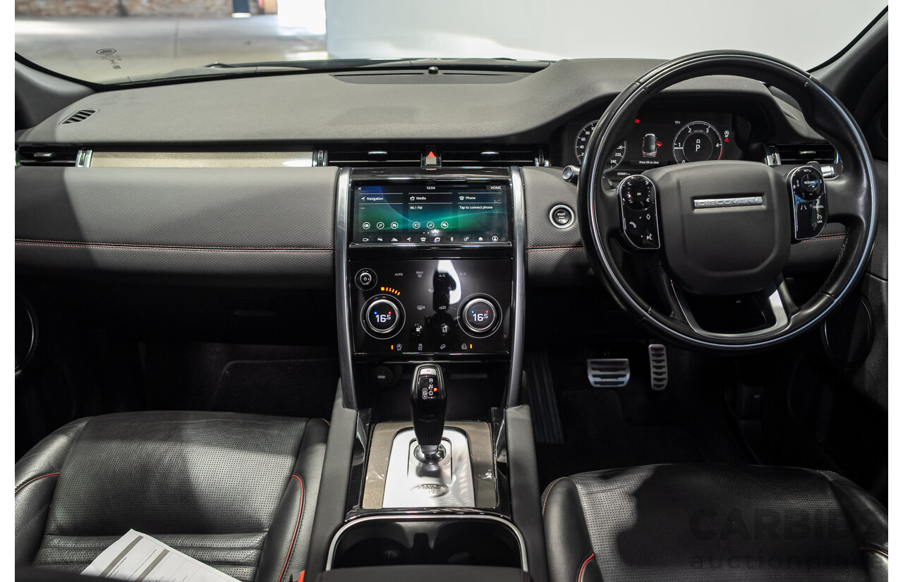 10/2019 Land Rover Discovery Sport D180 R-Dynamic SE (132kW) AWD L550 MY20 4d Wagon Black Turbo Diesel 2.0L - 7 Seater