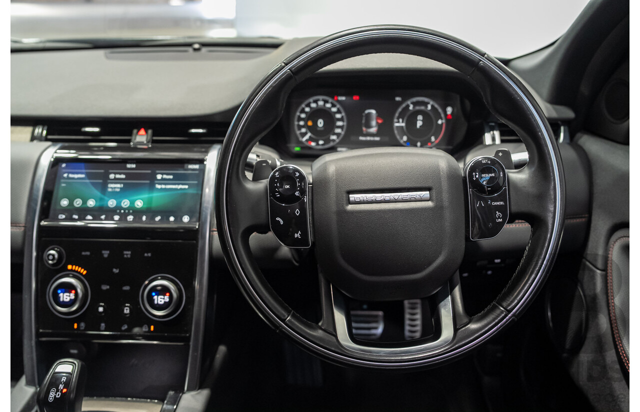 10/2019 Land Rover Discovery Sport D180 R-Dynamic SE (132kW) AWD L550 MY20 4d Wagon Black Turbo Diesel 2.0L - 7 Seater