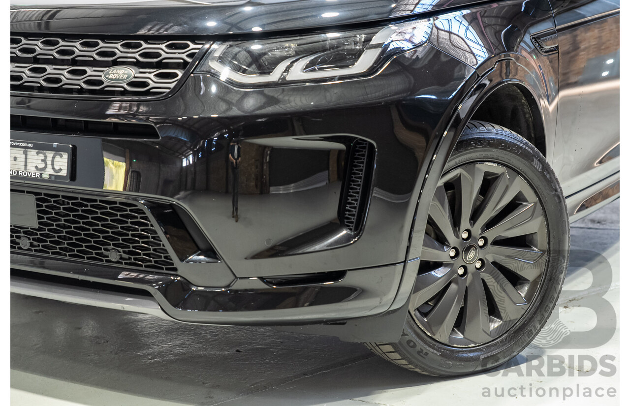 10/2019 Land Rover Discovery Sport D180 R-Dynamic SE (132kW) AWD L550 MY20 4d Wagon Black Turbo Diesel 2.0L - 7 Seater