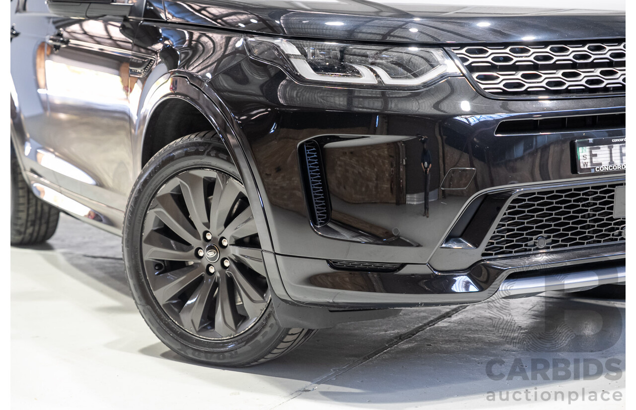 10/2019 Land Rover Discovery Sport D180 R-Dynamic SE (132kW) AWD L550 MY20 4d Wagon Black Turbo Diesel 2.0L - 7 Seater