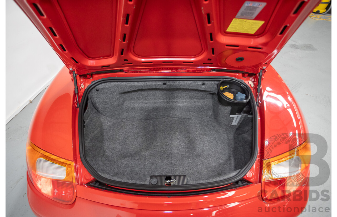 12/1998 Porsche Boxster 2d Roadster Rosso Red 2.5L