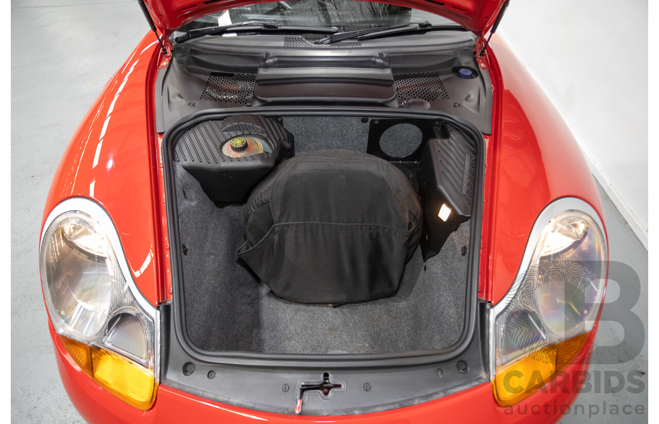 12/1998 Porsche Boxster 2d Roadster Rosso Red 2.5L