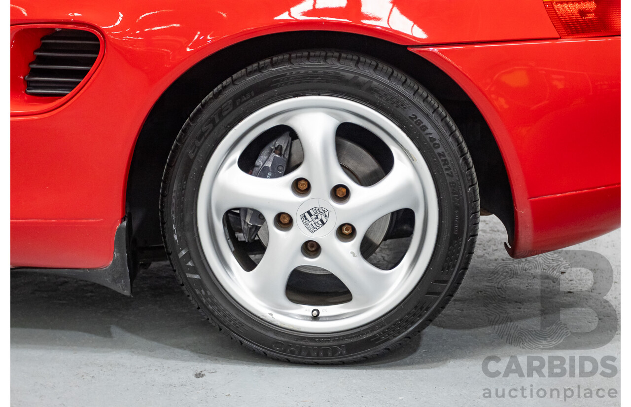 12/1998 Porsche Boxster 2d Roadster Rosso Red 2.5L