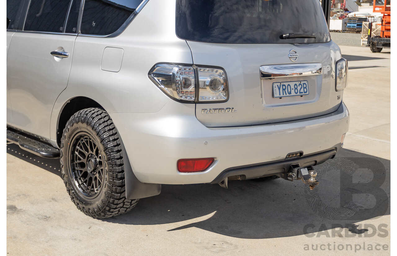 9/2015 Nissan Patrol Ti (4x4) Y62 Series 2 4d Wagon Brilliant Silver Metallic V8 5.6L