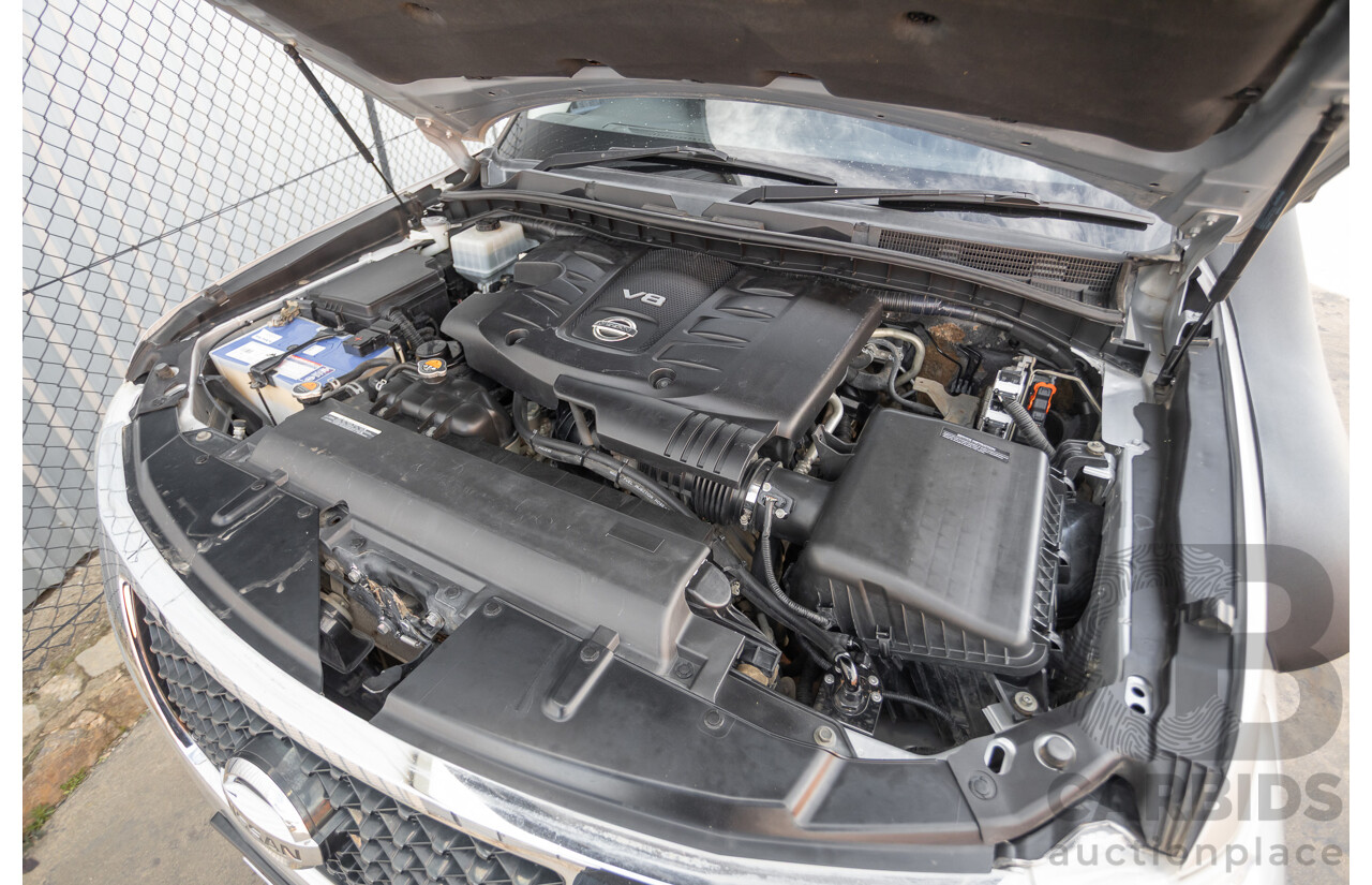 9/2015 Nissan Patrol Ti (4x4) Y62 Series 2 4d Wagon Brilliant Silver Metallic V8 5.6L