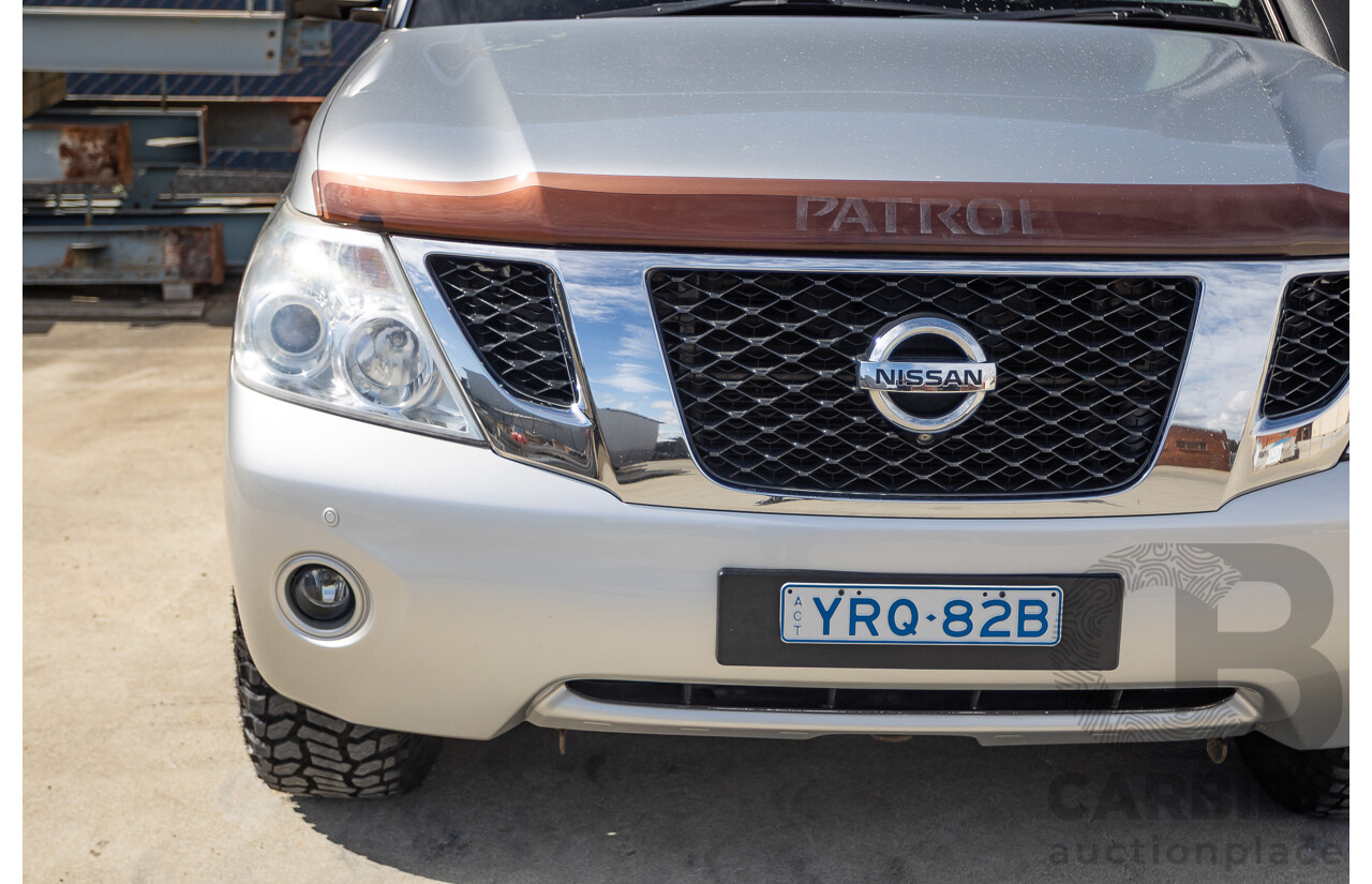 9/2015 Nissan Patrol Ti (4x4) Y62 Series 2 4d Wagon Brilliant Silver Metallic V8 5.6L