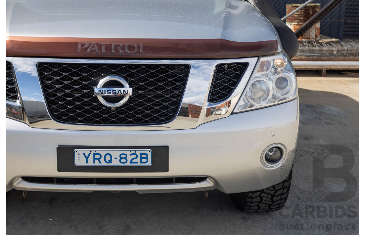 9/2015 Nissan Patrol Ti (4x4) Y62 Series 2 4d Wagon Brilliant Silver Metallic V8 5.6L