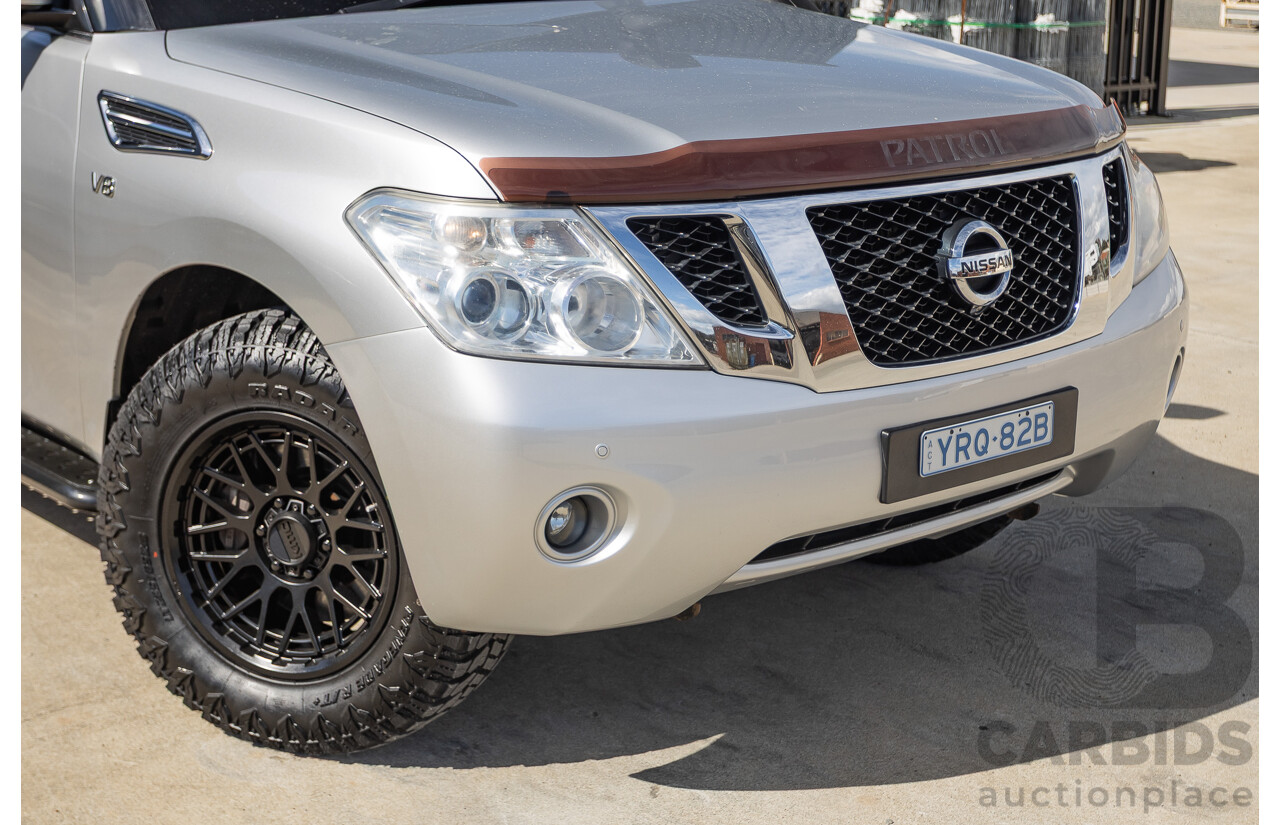 9/2015 Nissan Patrol Ti (4x4) Y62 Series 2 4d Wagon Brilliant Silver Metallic V8 5.6L