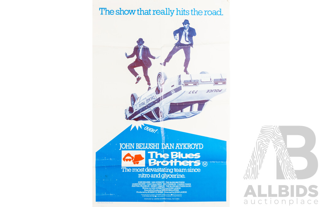 The Blues Brothers (1980), Original Australian One-Sheet Cinema Poster, Robert Burton Printers