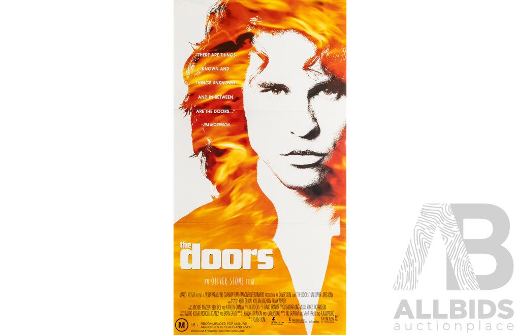 Val Kilmer in ‘The Doors’ (1991), Original Australian Daybill Cinema Poster