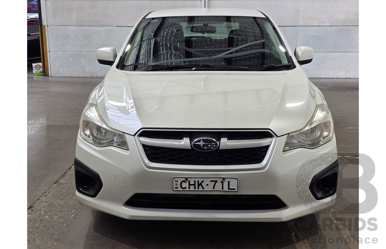 06/2012 Subaru Impreza 2.0i (AWD) MY12 5d Hatchback White 2.0L
