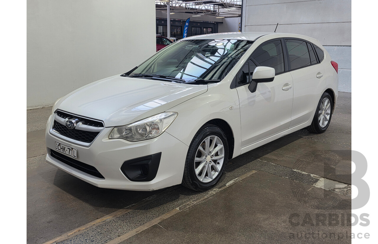 06/2012 Subaru Impreza 2.0i (AWD) MY12 5d Hatchback White 2.0L