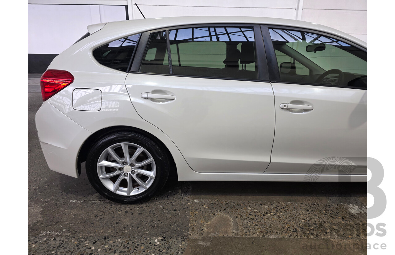 06/2012 Subaru Impreza 2.0i (AWD) MY12 5d Hatchback White 2.0L