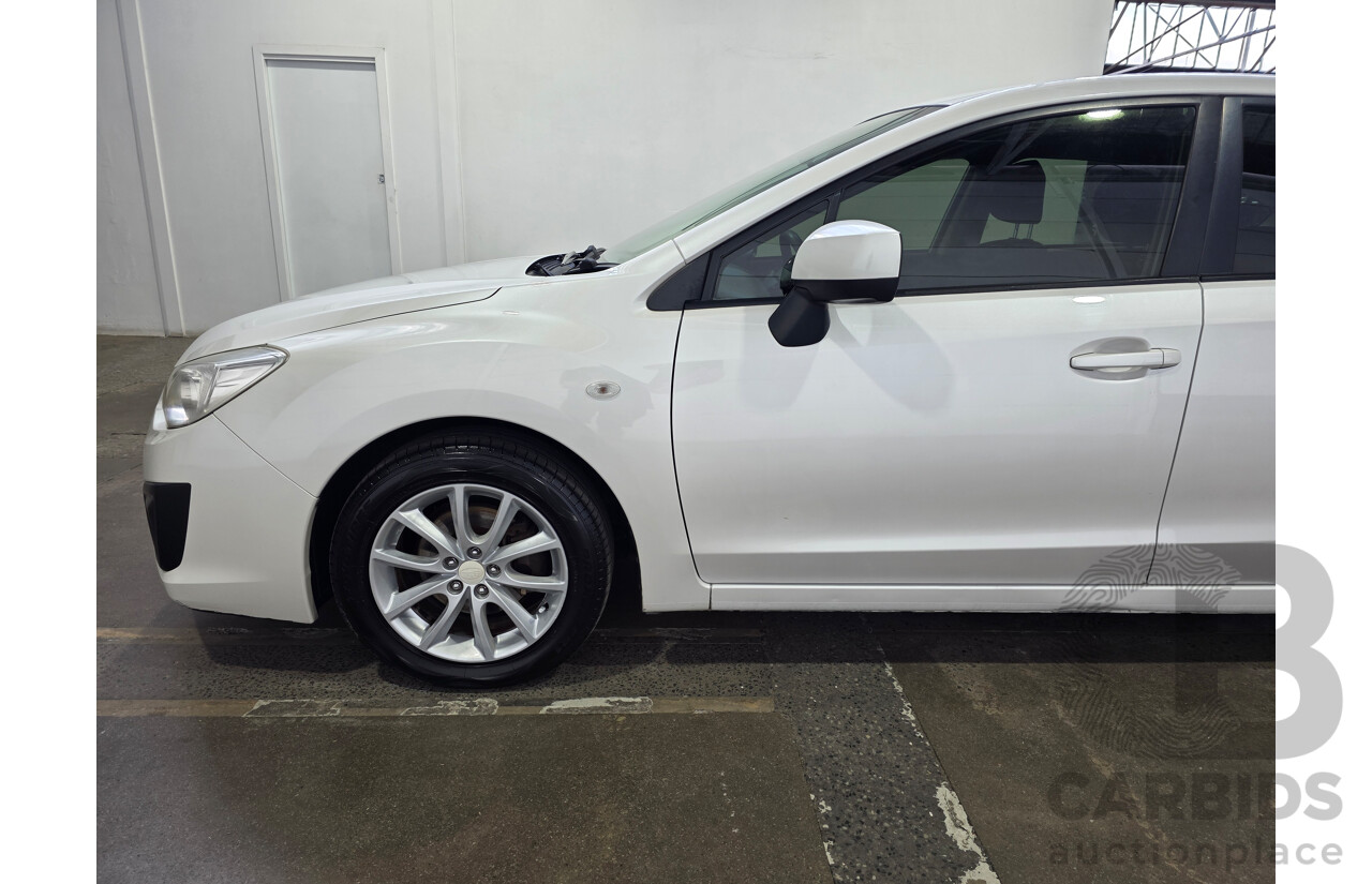 06/2012 Subaru Impreza 2.0i (AWD) MY12 5d Hatchback White 2.0L